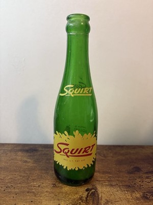Squirt 7-ounce Acl Green Glass Soda Pop Bottle Squirt Kid Never An After Thirst