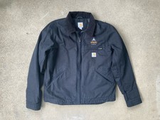 CARHARTT 103828 BLK Detroit Jacket Blanket Lined Brown Size Medium 2020 J01