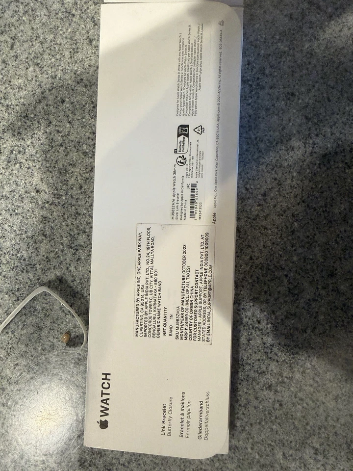 原装苹果 Silver Link 手镯 38 毫米全新开箱但从未使用过。 — 第 2/3 张图片