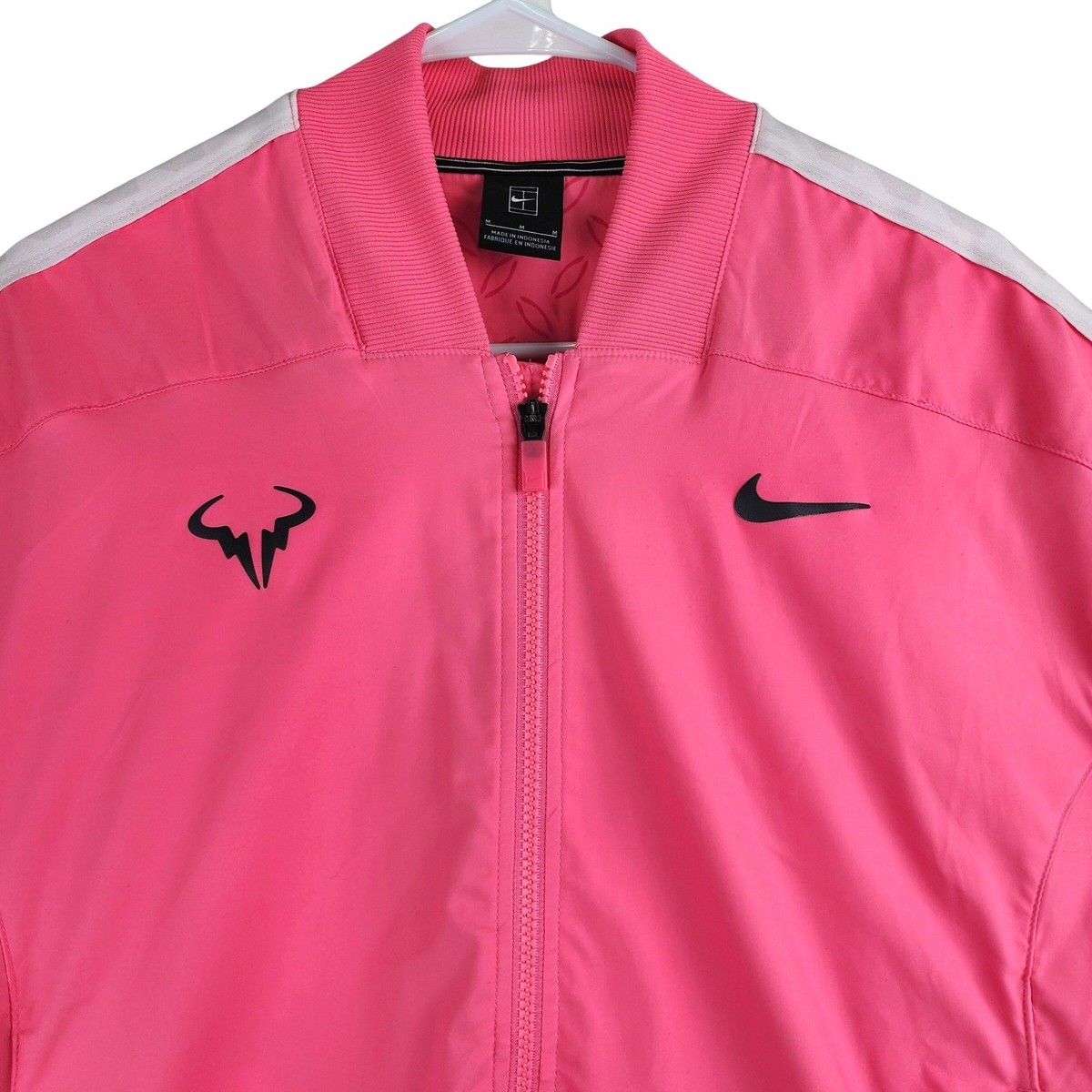 Nike Rafael Nadal Rafa Court Tennis Jacket Mens M Pink Bomber Full
