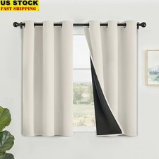 Blackout Curtains 100 Light Blocking Grommet Heavyweight Window Drapes 2 Panels