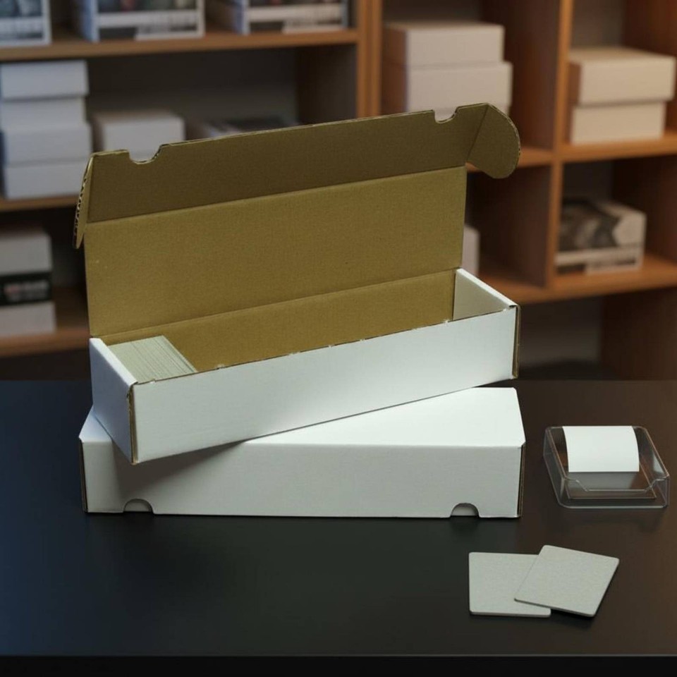 Trading Card Storage Box Large Capacity Corrugated Cardboard Card Box ...