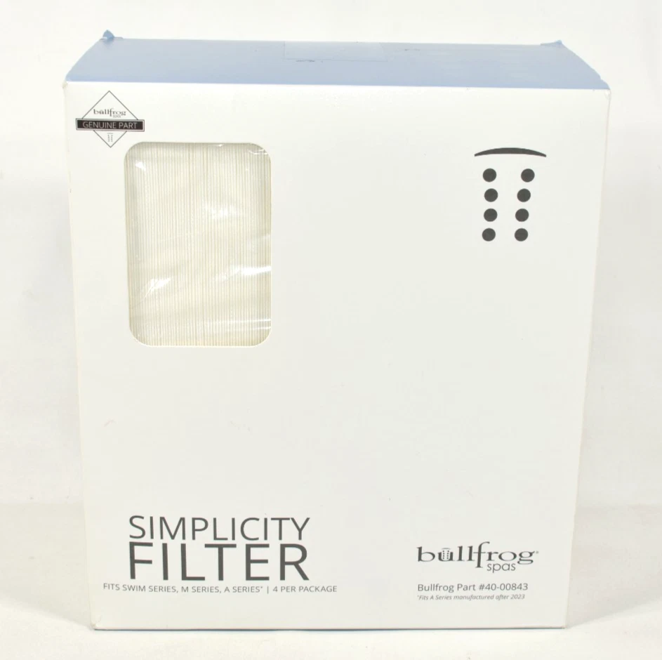 Bullfrog Spas Simplicity Flat Filters 4 Pack