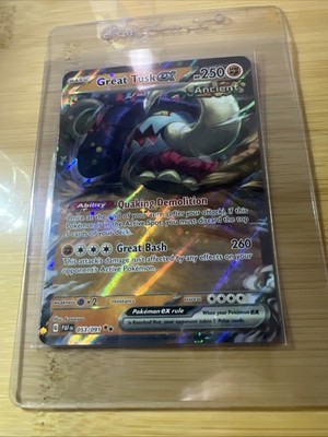 Pokémon TCG Great Tusk EX Paldean Fates Card 053/091 Near Mint Condition