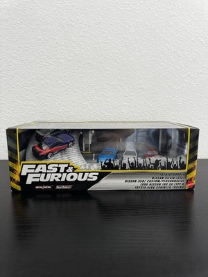 Fast & Furious Premium Die Cast Car Set Nissan Silvia Toyota Mattel New Sealed