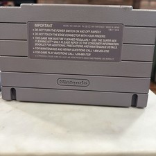 Super Mario World (Nintendo SNES, 1992) cartridge and manual only!