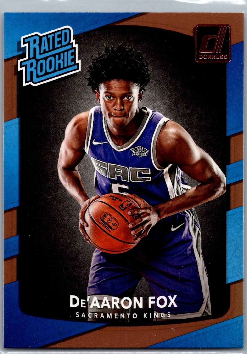 2017-18 Panini Donruss De'Aaron Fox Kings #196 Rated Rookie