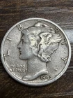 1942 Mercury Dime - Actual Silver Coin Shown VF Shape Same Day Shipping
