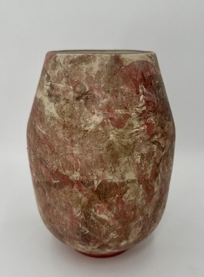 CB2 Crate & Barrel Painterly Pink Vase