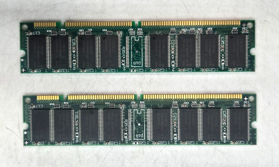 [LOT OF 2] Siemens HYS64V4120GU-10 PC66-222-10 SDRAM  FAST FREE SHIPPING c - Image 2 of 3