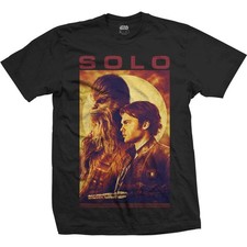 Image of Star Wars Han Solo Chewbacca Sun Portrait Official Unisex T-Shirt