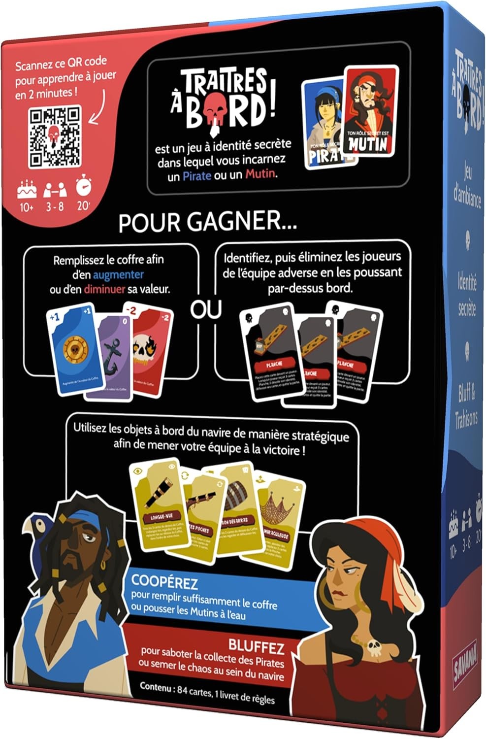 SAVANA Traitres à Bord : Le jeu de société idéal pour animer vos soirées en famille
