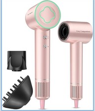 Hair Dryer - 150000 RPM High-Speed Brushless Motor Negative Ionic BlowDryer Pink