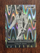 2025 Topps Chrome Formula 1 F1 #189 Carlos Sainz On The Move B&W RayWave