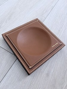 Ralph Lauren Brennan Leather-Teak Catchall