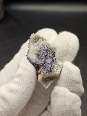 QR Code Fluorite From The Dachang Mine, Qinglong, Guizhou, China   A GRADE