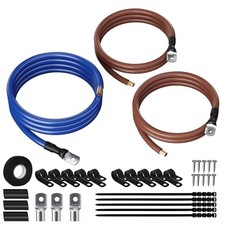 Big 3 Upgrade Electrical Wiring Kit, True Spec Oversized 1/0 AWG OFC Conductor