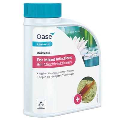 (47 EUR/l) Oase AquaActiv Universal 500 ml Mischinfektion Teichfische