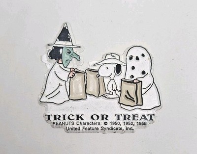 Vintage Snoopy Peanuts Magnet Trick or Treat UFS Magnet