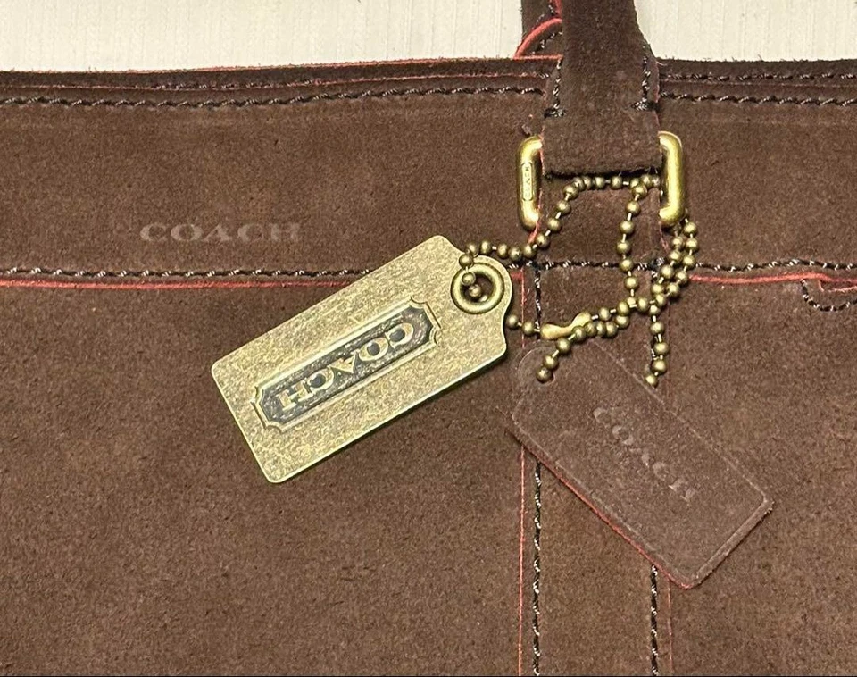 Bolso de Mano COACH Metropolitan Vintage Marrón Gamuza H30cm W55cm G21cm Fin de Semana XL Foto 2 de 4