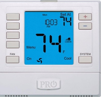 PRO1 IAQ T755 3 Hot2 Cold 7 Day Thermostat with 4-Sq-Inch Screen