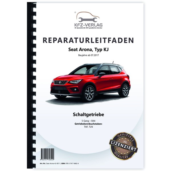 Seat Arona Typ KJ Ab 2017 5 Gang Schaltgetriebe 0A4 Kupplung Reparaturleitfaden-image