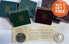 1951 FESTIVAL OF BRITAIN CASED CROWN / FIVE SHILLINGS WITH CERTIFICATE GEORGE VI