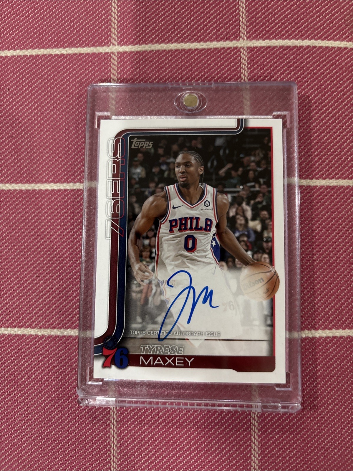 2025-26 Topps - Flagship Real One Autographs Tyrese Maxey #TFRA-TM (AU)