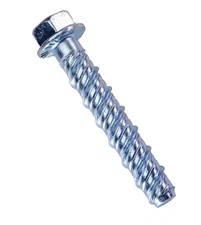 ® LDC38212 3/8" x 2-1/2" Zinc Plated Large Diameter Concrete Screw for Anchor...