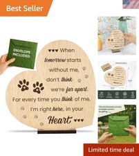 Square Pet Memorial Sign with Stand - Comforting Tribute for Beloved Companions