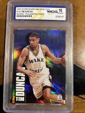 1997 scoreboard NBA draft Tim Duncan rookie card mint 10 #1 -b. rookie card picture