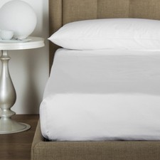 NEW Frette King Flat Bottom Sheet - Sateen - White
