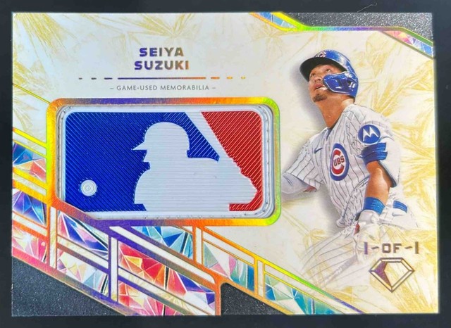 2025 Topps Diamond Icons Seiya Suzuki MLB Silhouetted Batter Logo Patch #1/1