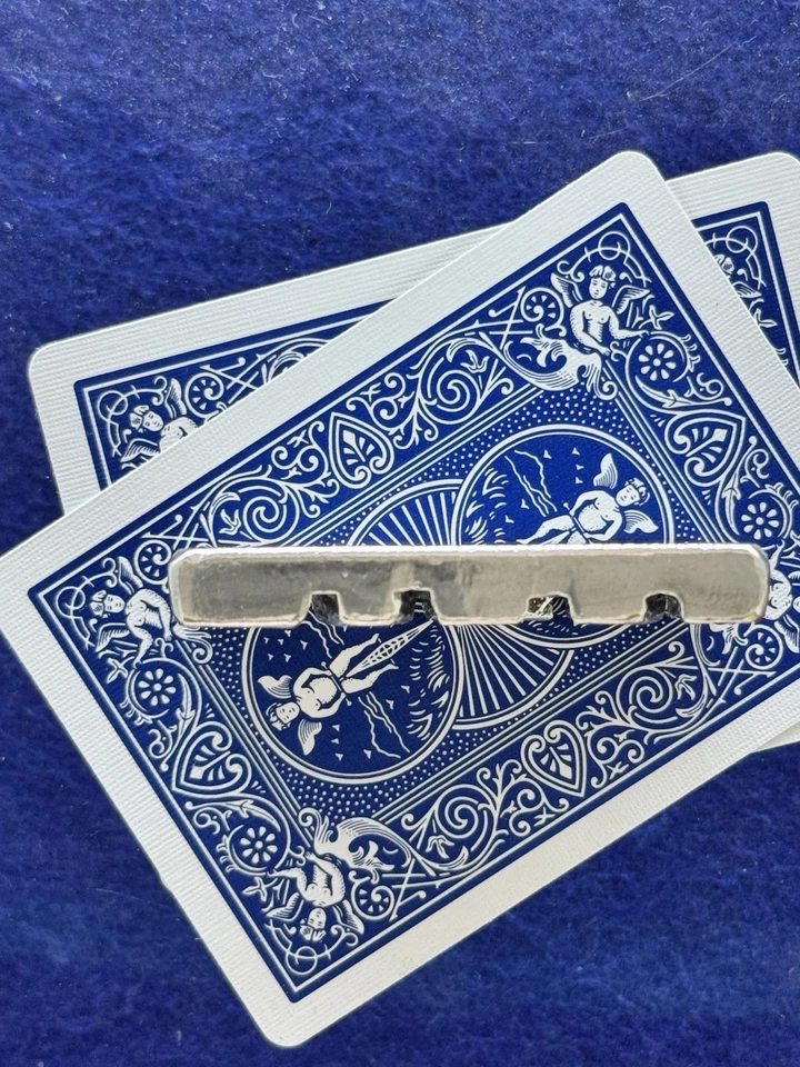 Poker Card Guard protector, “FOLD!”Handmade One Of, sterling silver chromestyle - Image 3 of 4