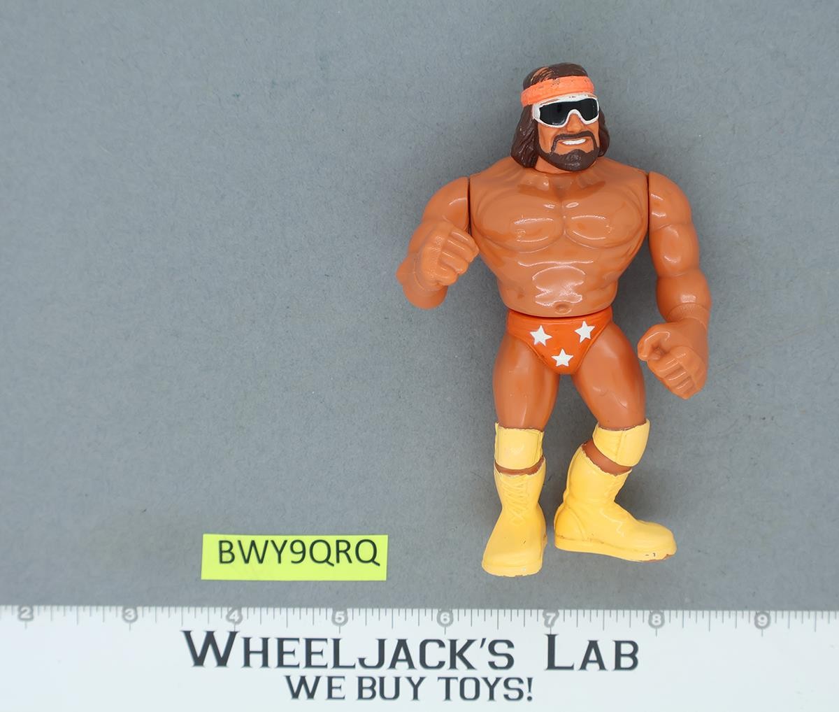 希少 WWF ハズブロ フィギュア プロレス マッチョマン・ランディ・サベージ Macho Man Randy Savage 100% Complete 1990 WWF Wrestling Hasbro