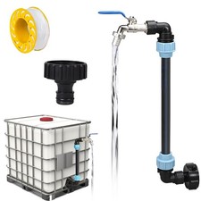 SI SEN IBC Serbatoio Collo di Cigno,Rubinetto per Cisterna Acqua 1000