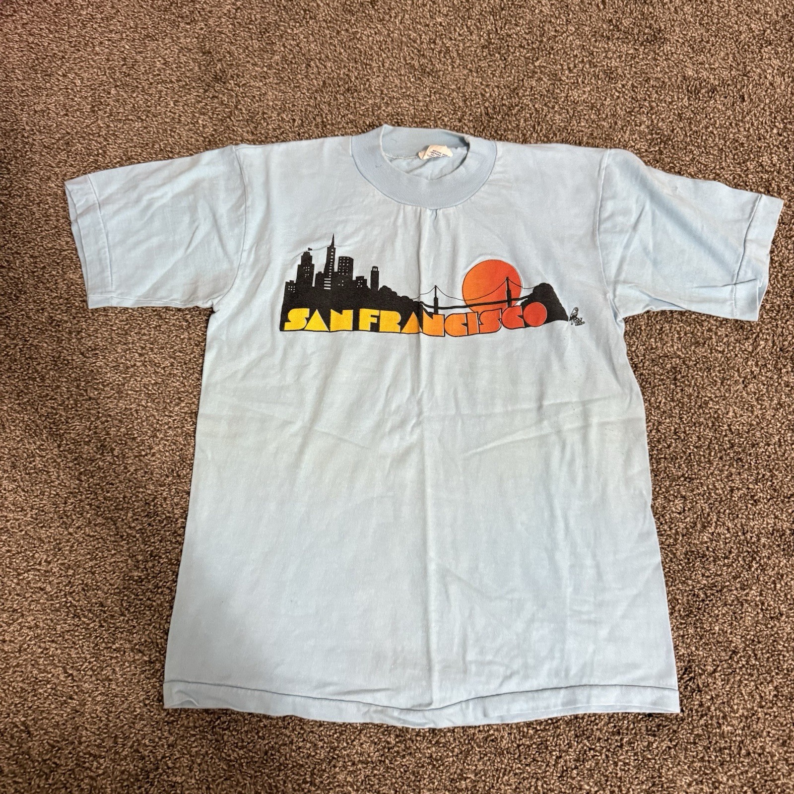 Vintage 80s San Francisco Poly Tees shirt single stitch graphic tee