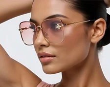 Gafas De Sol Lentes de Moda Mujeres Moderno Nuevo Grande Women Style Sunglasses