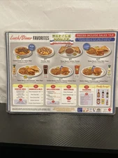WAFFLE HOUSE PLACEMATS SET OF 5 LAMINATED MENUS 2023