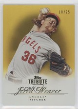 2012 Topps Tribute Gold 18/25 Jered Weaver #87 d4y