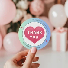 56 THANK YOU SEALS LABELS STICKERS FOR SMALL BUSINESS, CRAFTS, PARTIES 2 INCH