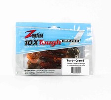 Zman Soft Käder Turbo CrawZ 4-Inch 6/Pack Green Pumpkin Orange (2925)