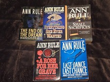 Ann Rule Lot of 5 Mixed Books True Crime Thriller Mystery Suspense Adult