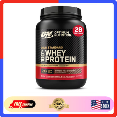 Optimum Nutrition Gold Standard 100% Whey Protein Powder, Extreme Milk Chocolate