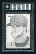 2012 Leaf Best Of Baseball Bryce Harper 1/1 Rookie RC BGS 9 MINT Sketch RARE SSP