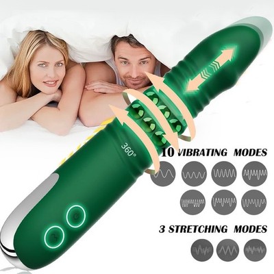 Realistic Thrust G spot Anal Rabbit Dildo Vibrator Big Sex Toys for Women  Couple | eBay