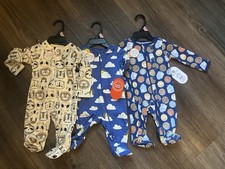 WONDER NATION BOYS SLEEPERS SIZE 0-3M NWT LOT OF 3