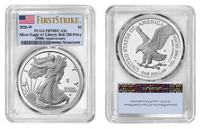 Pre - 2026 W Silver Eagle $1 Liberty Bell Privy Pcgs Pr70dcam First Strike #2