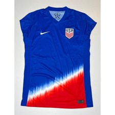 Nike USA 2024 away Authentic Soccer Jersey Blue Tie Dye Size Medium Womens