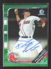 2019 Bowman Chrome Durbin Feltman #CPA-DF Green Refractor 52/99 Auto